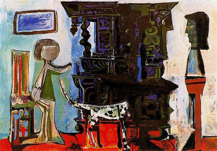 Pablo Picasso Oil Painting The Dining Room Of Vauvenargues